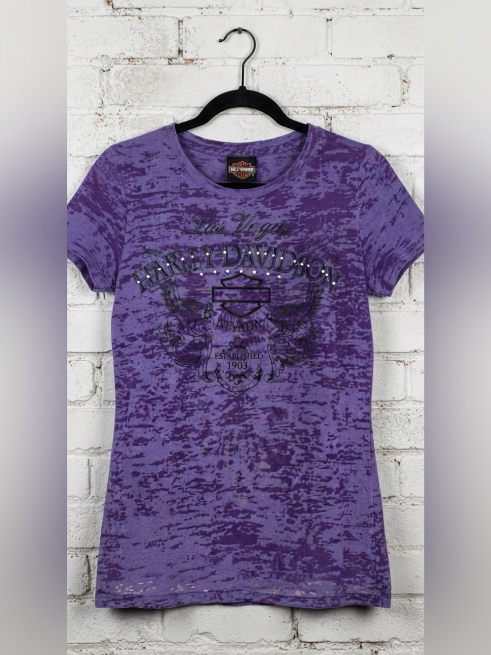 Harley-Davidson Women's Purple Graphic Tee